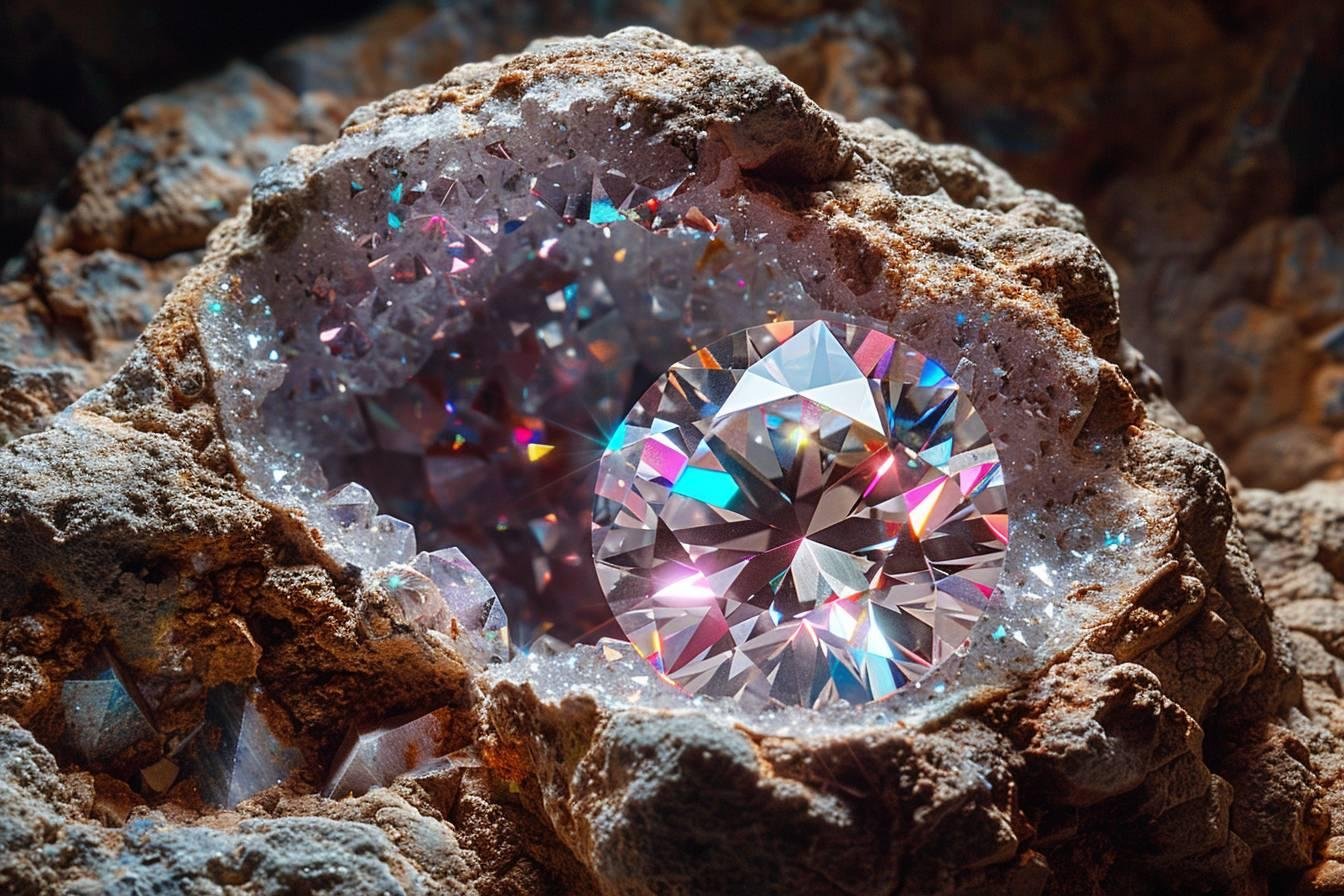 Geode diamant : découverte et fascination minérale